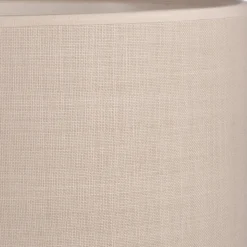 Abat-jour cylindrique en coton D60cm - beige roucas
