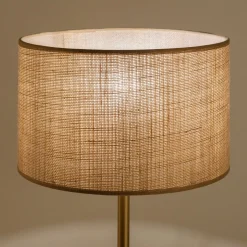 Abat-jour cylindrique en cotonette D28cm - beige