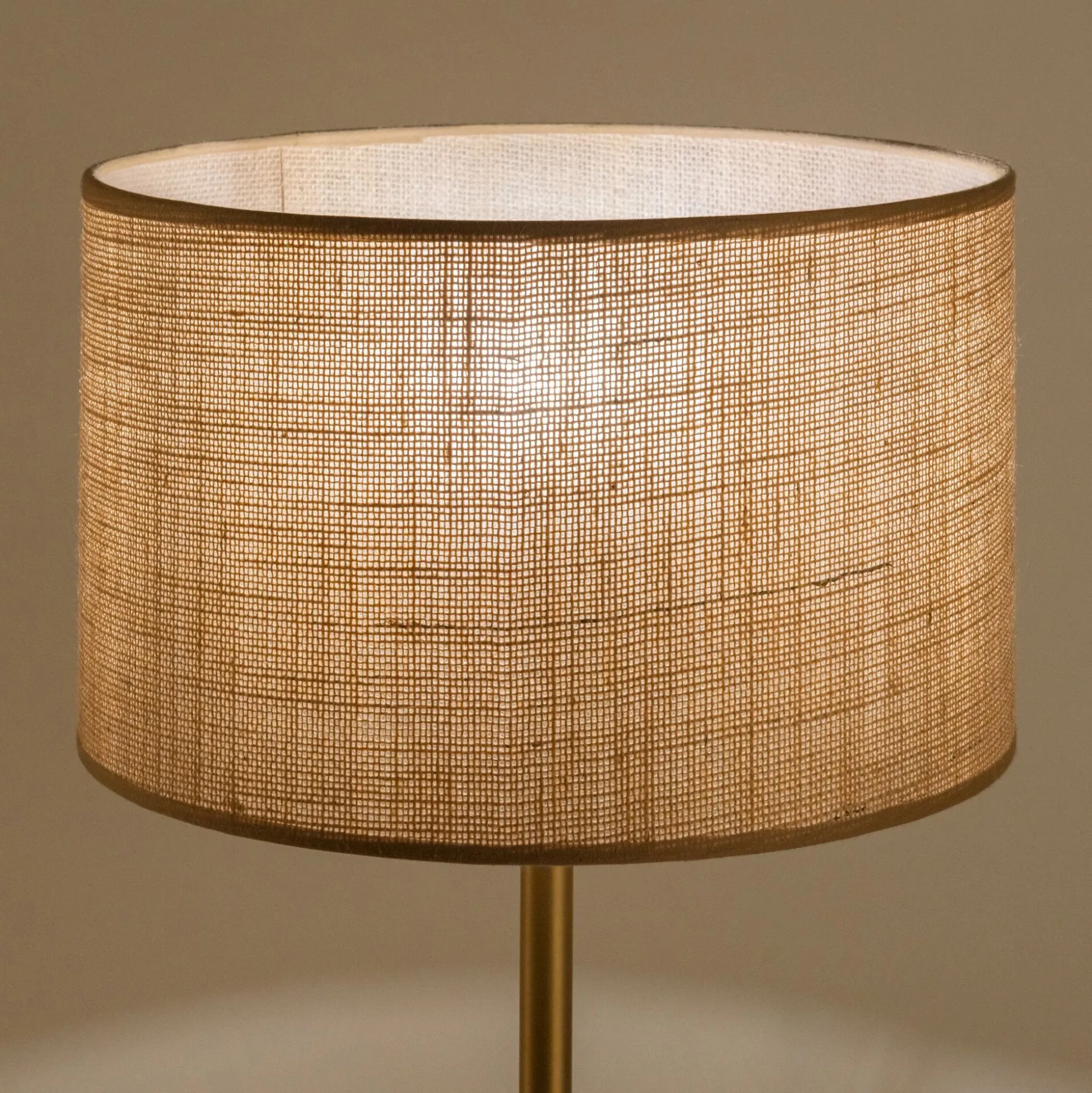 Abat-jour cylindrique en cotonette D28cm - beige