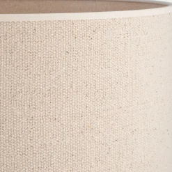 Abat-jour cylindrique en coton D40xH30cm - naturel
