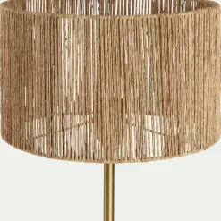 Abat-jour cylindrique en jute D32cm - naturel