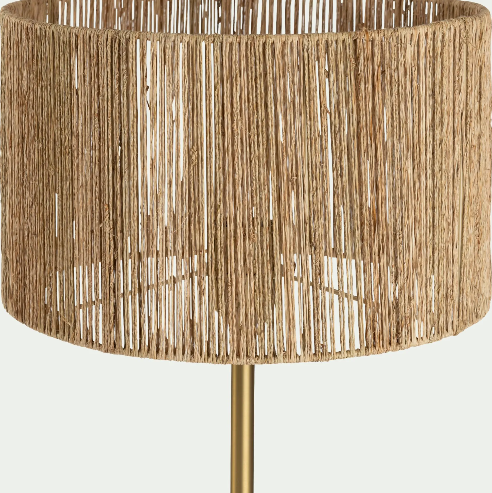 Abat-jour cylindrique en jute D32cm - naturel