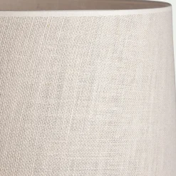 Abat-jour cylindrique en jute D55cm - blanc