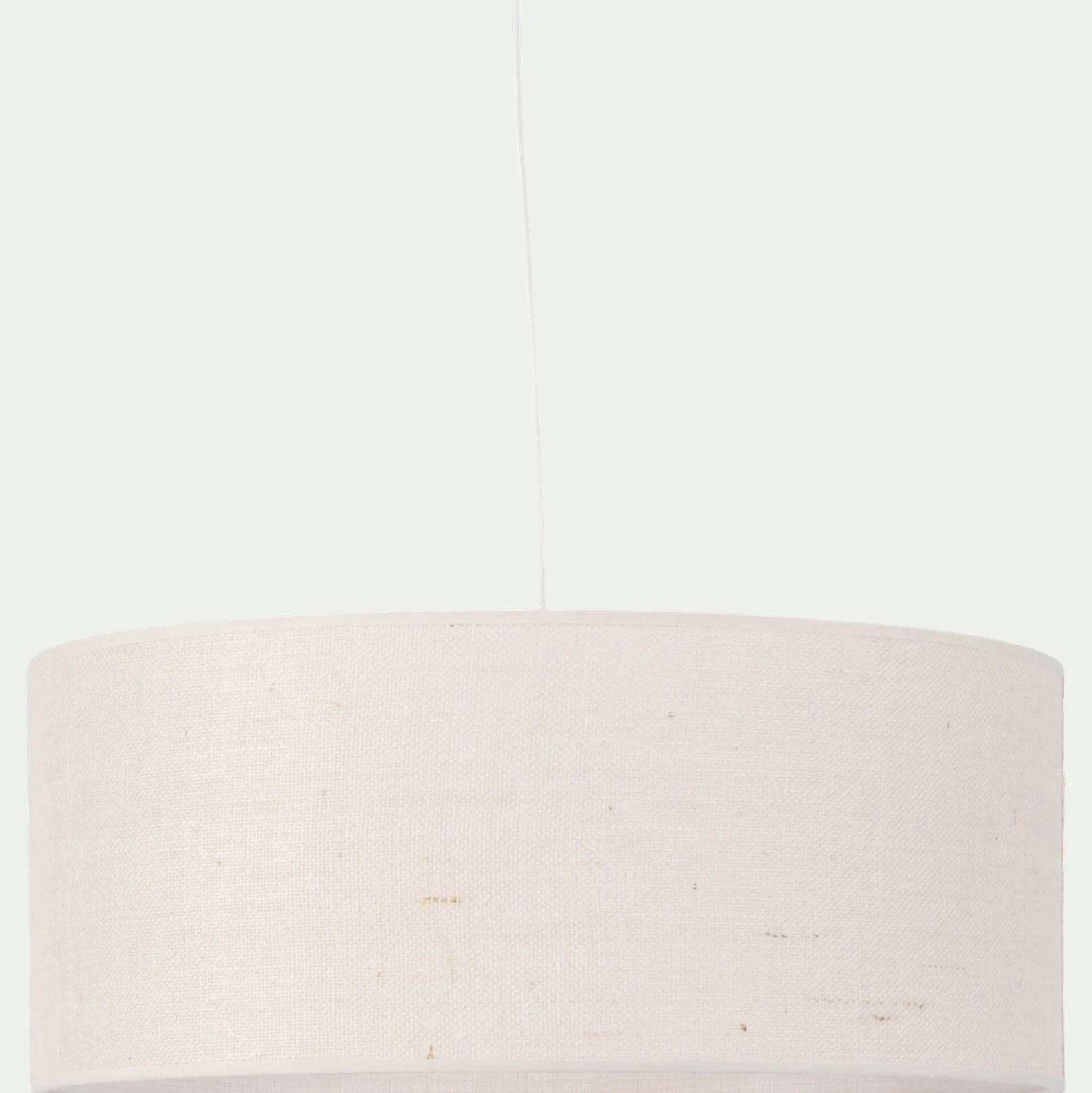 Abat-jour cylindrique en jute D50cm - blanc