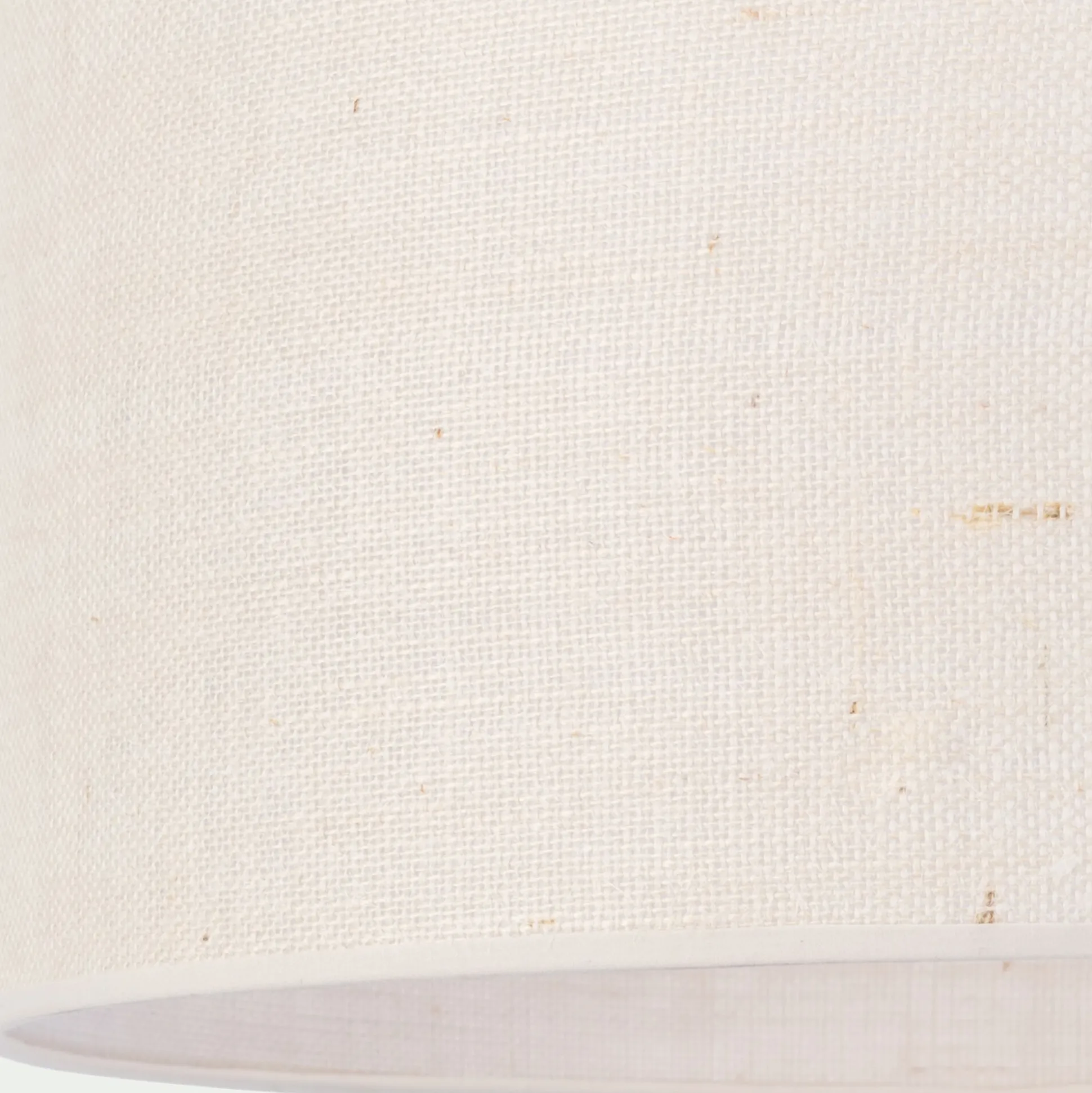 Abat-jour cylindrique en jute D50cm - blanc