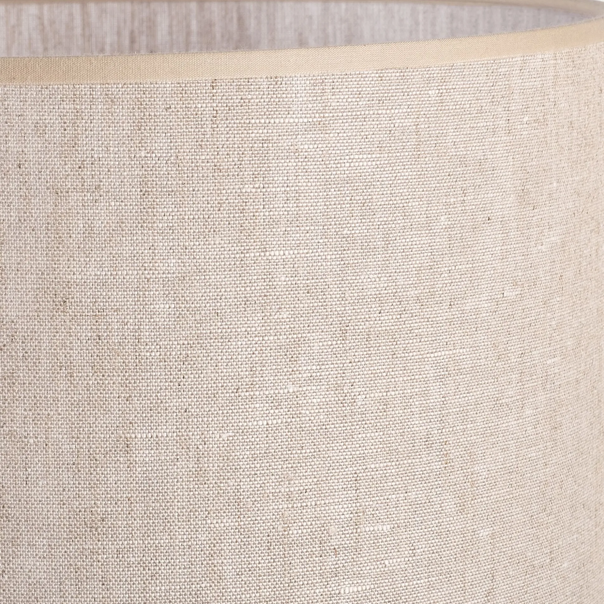 Abat-jour cylindrique en lin D32cm - gris clair