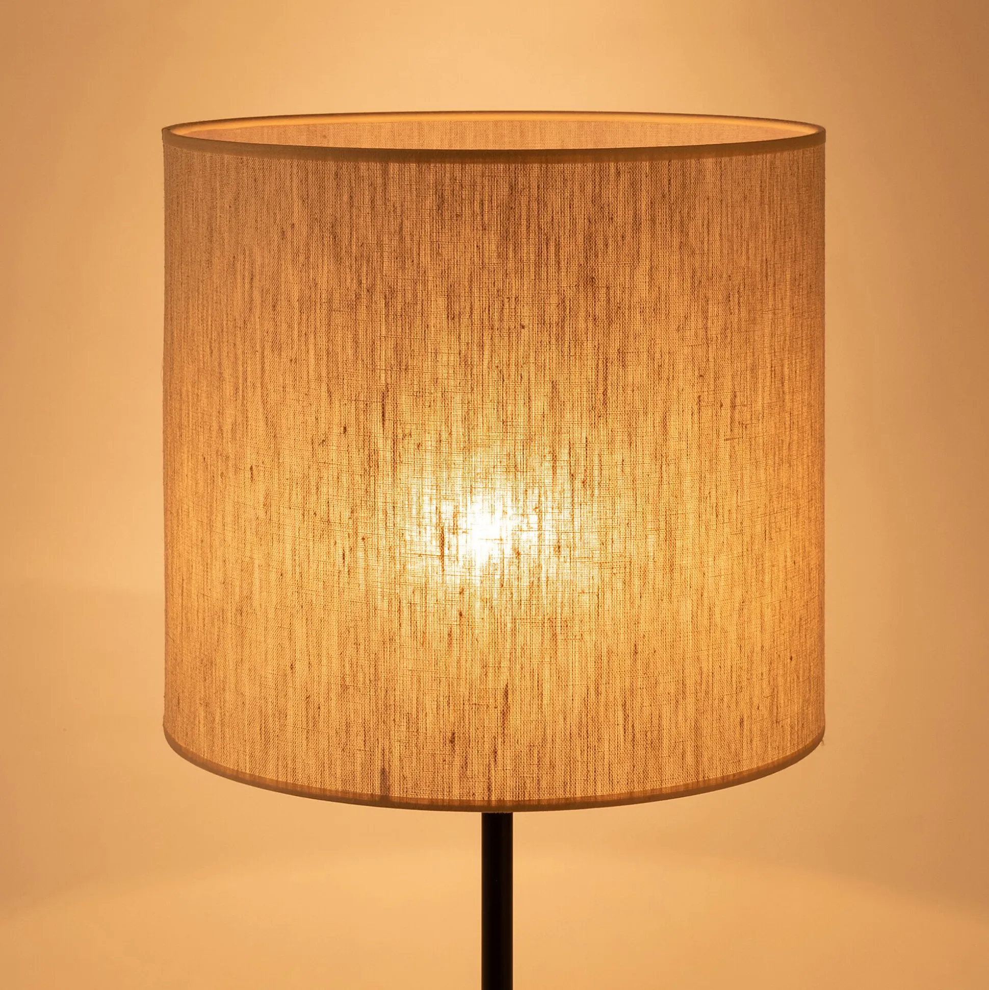 Abat-jour cylindrique en lin D32cm - gris clair