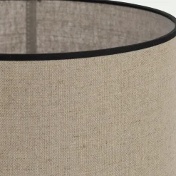 Abat-jour cylindrique en lin D32cm - naturel