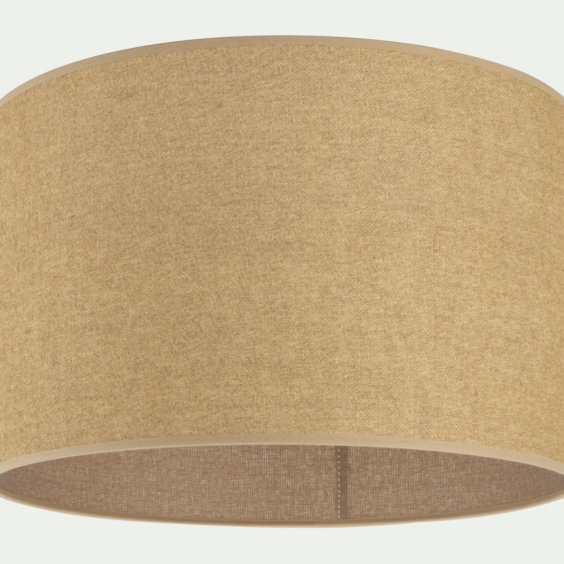 Abat-jour cylindrique en papier tressé D50cm - naturel