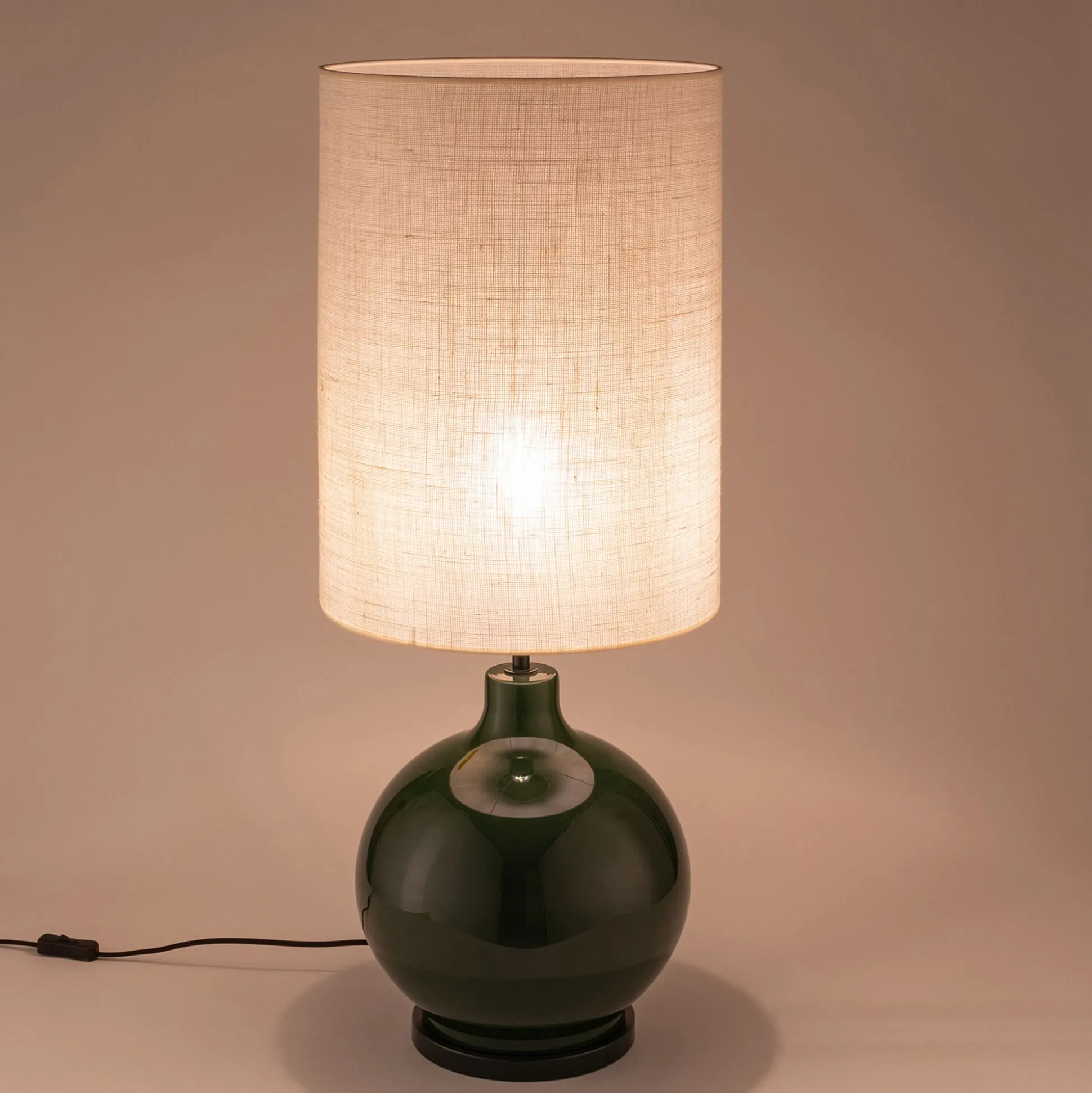 Abat-jour cylindrique non électrifiée en jute D35xH50cm - naturel