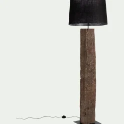 Abat-jour en jute D55cm - noir
