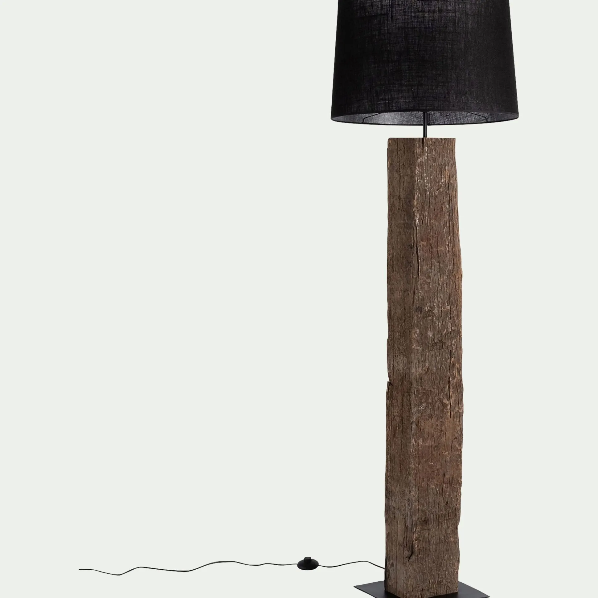 Abat-jour en jute D55cm - noir