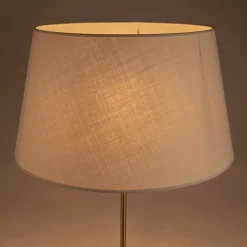 Abat-jour tambour en coton - D45cm beige roucas