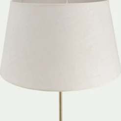 Abat-jour tambour en coton - D45cm beige roucas