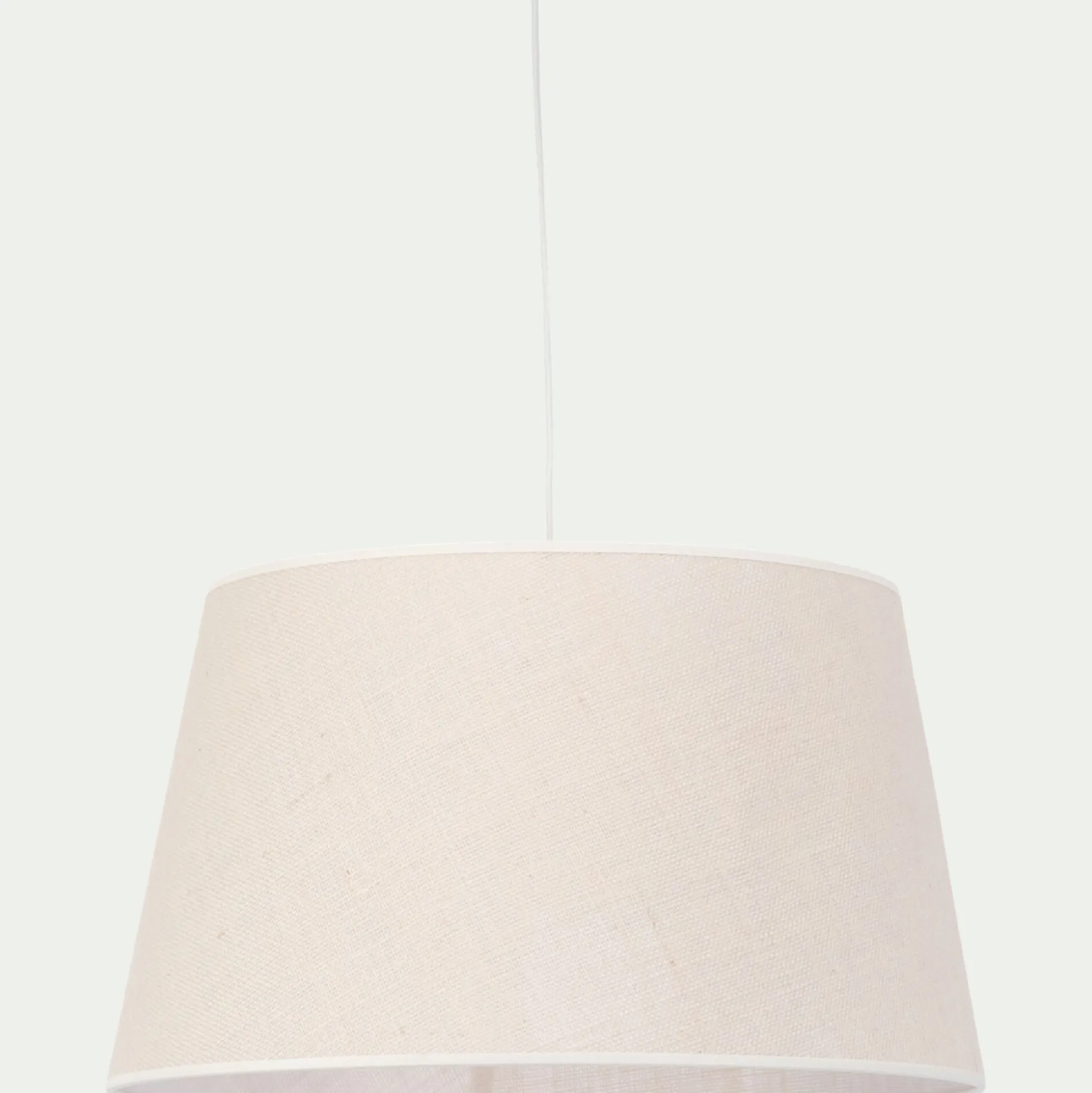 Abat-jour tambour en jute D45cm - blanc écru
