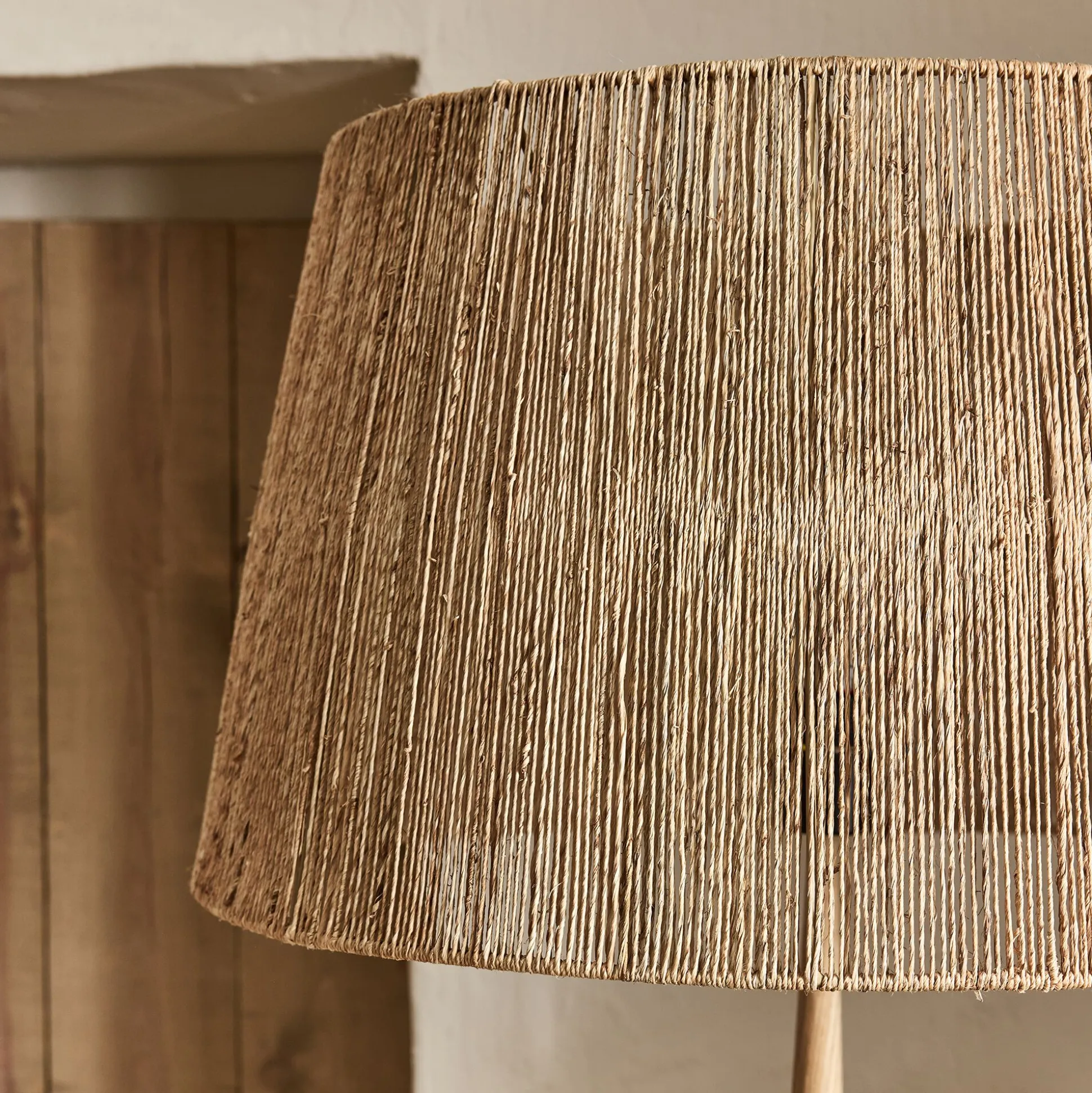 Abat-jour tambour en jute D60cm - naturel