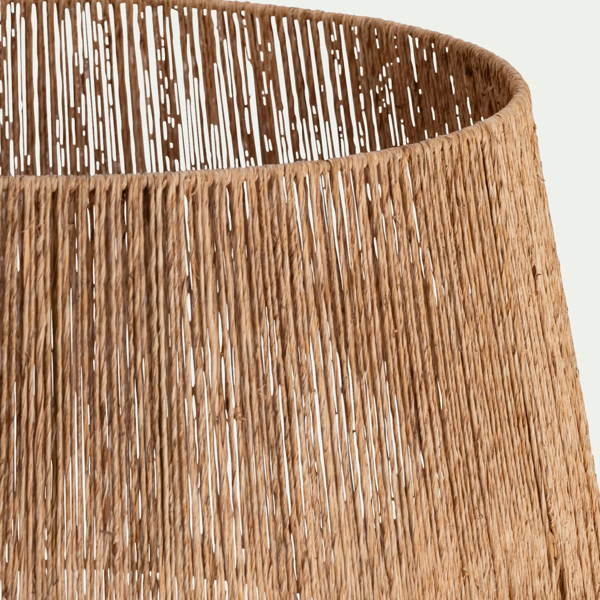 Abat-jour tambour en jute D60cm - naturel