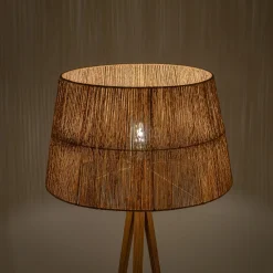 Abat-jour tambour en jute D60cm - naturel
