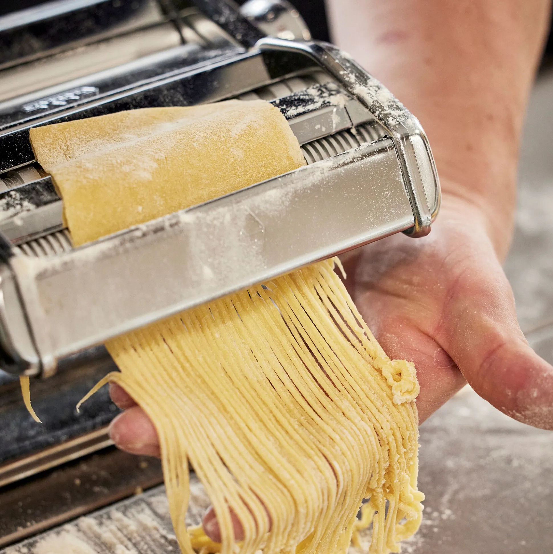 Accessoire à spaghettis en acier chromé - argenté