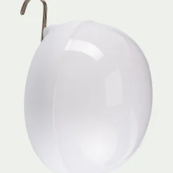 Ampoule d'extérieur rechargeable H12xD11cm - blanc