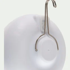 Ampoule d'extérieur rechargeable H12xD11cm - blanc
