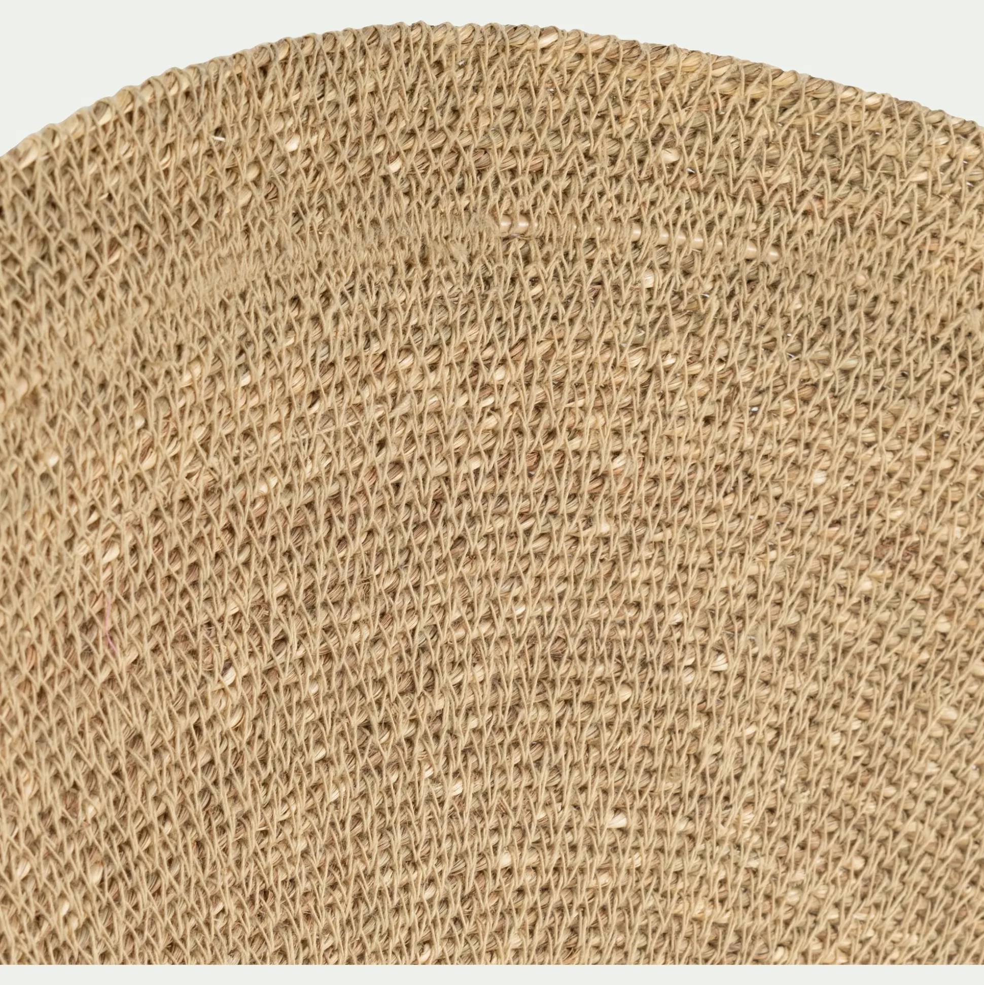 Applique murale électrifiée en jonc de mer D61cm - naturel