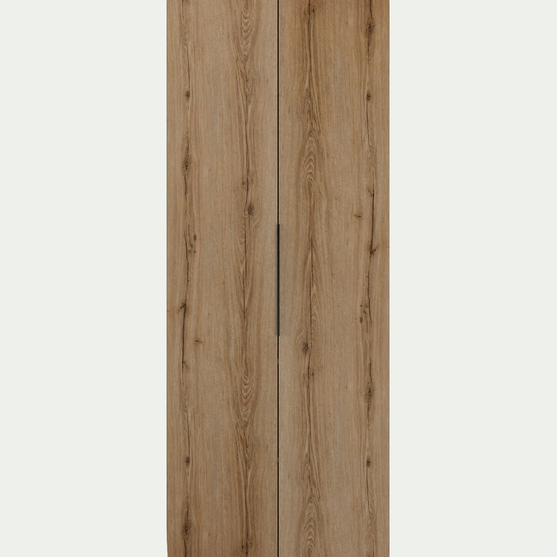 Armoire 2 portes en bois H210cm - bois clair