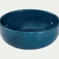 Assiette creuse en faïence D15cm - bleu figuerolles