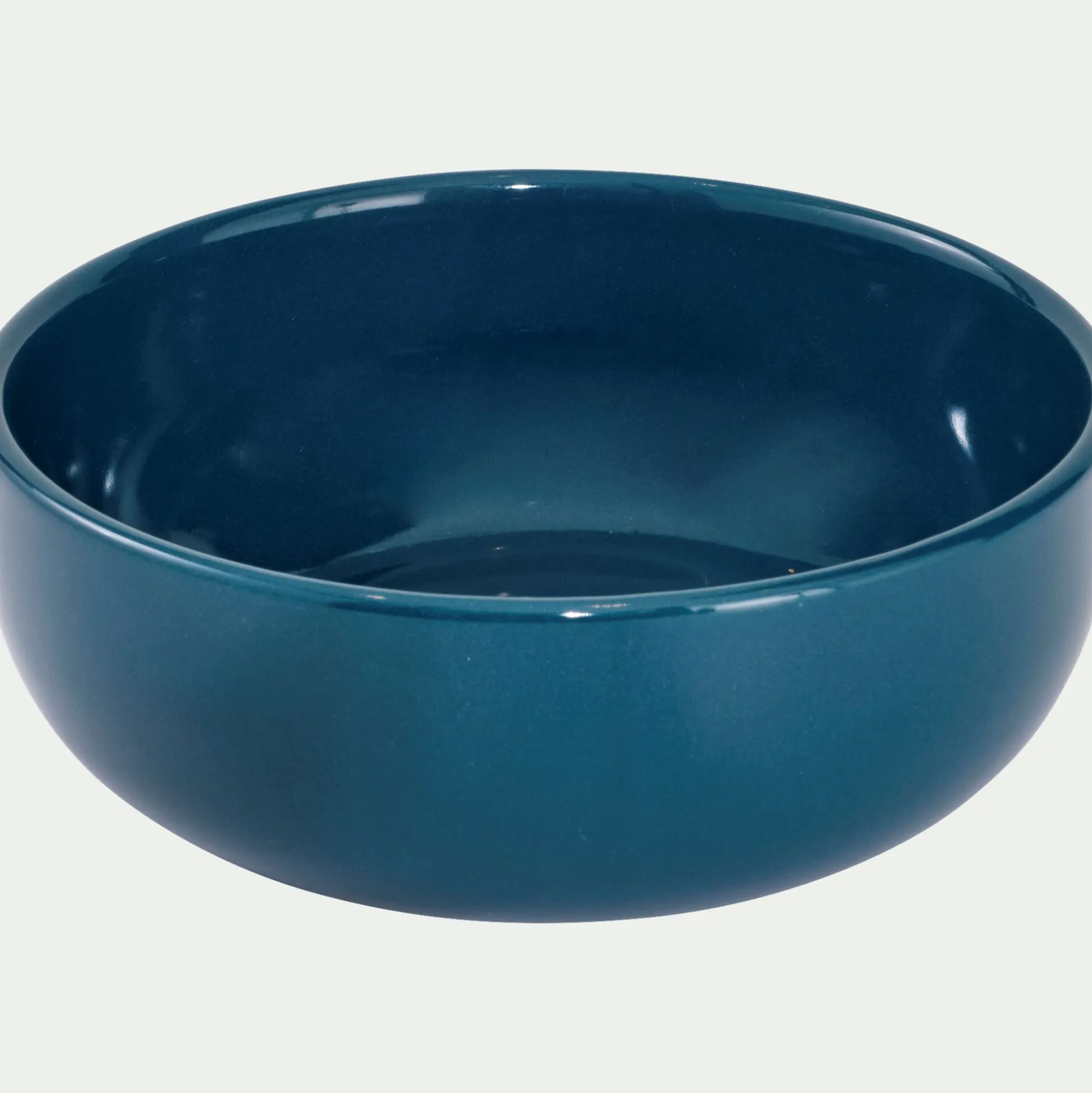 Assiette creuse en faïence D15cm - bleu figuerolles