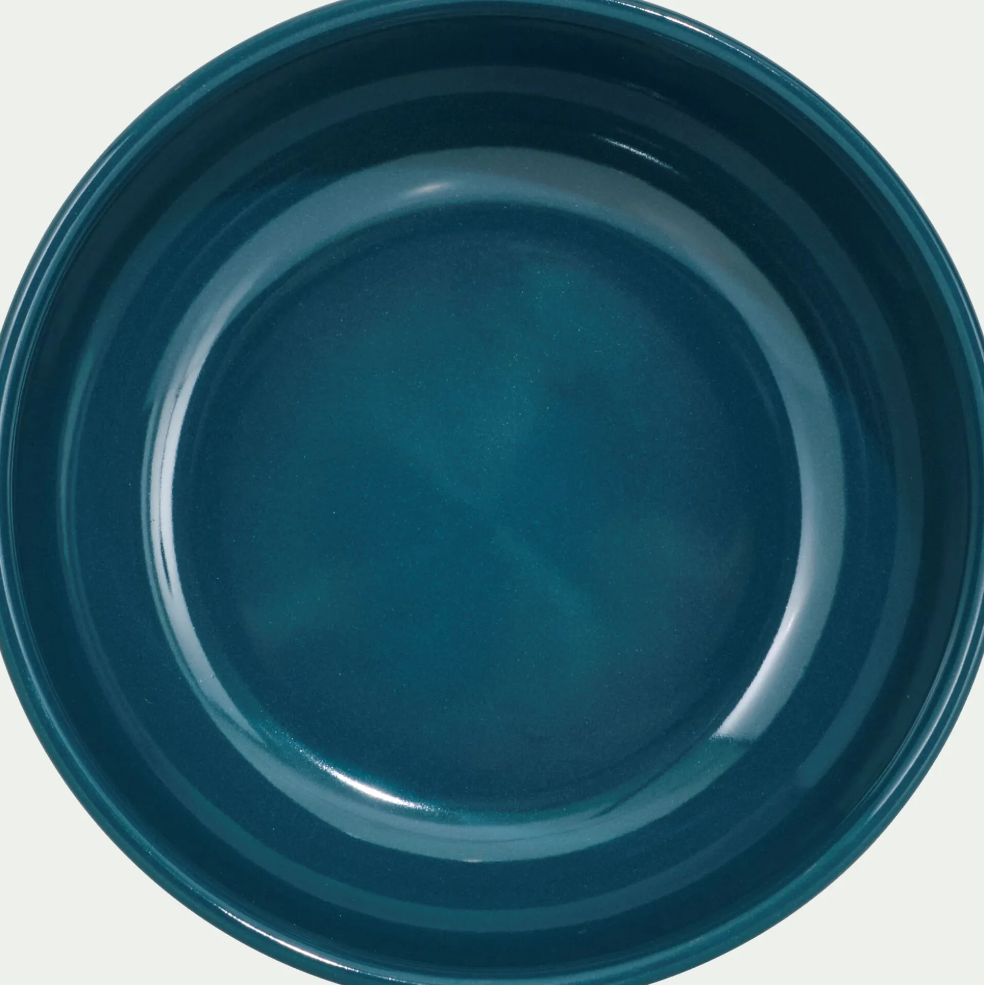 Assiette creuse en faïence D15cm - bleu figuerolles