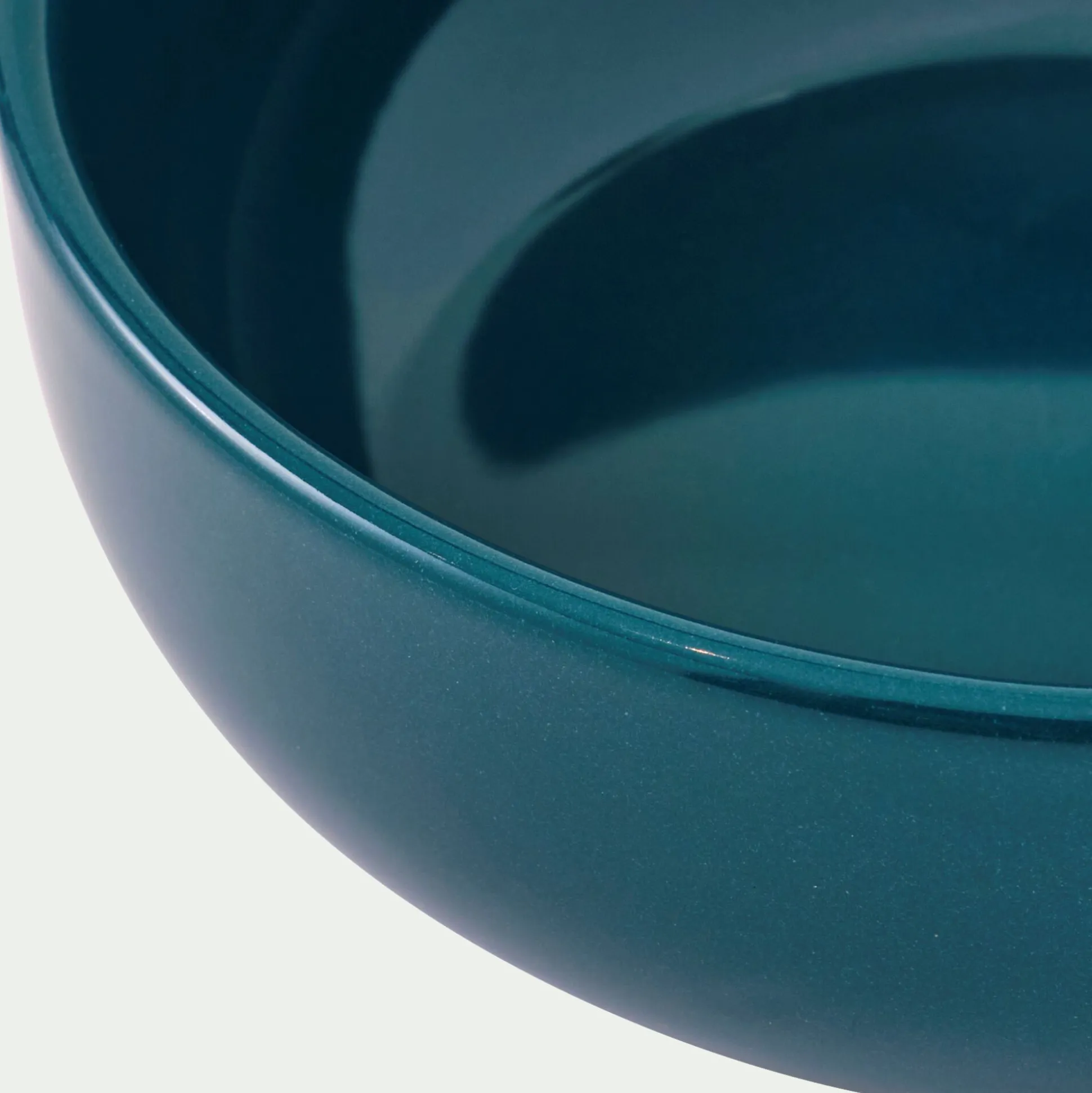 Assiette creuse en faïence D15cm - bleu figuerolles