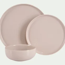 Assiette creuse en faïence D15cm - beige alpilles