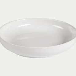 Assiette creuse en faïence D22cm - blanc ventoux