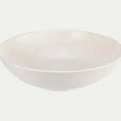Assiette creuse en faïence D22cm - blanc ventoux