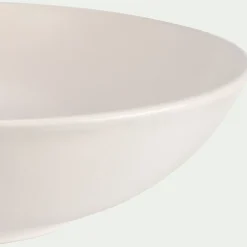 Assiette creuse en faïence D22cm - blanc ventoux