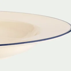 Assiette creuse en faïence D23,5cm - blanc