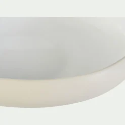Assiette creuse en grès D20cm - blanc ventoux