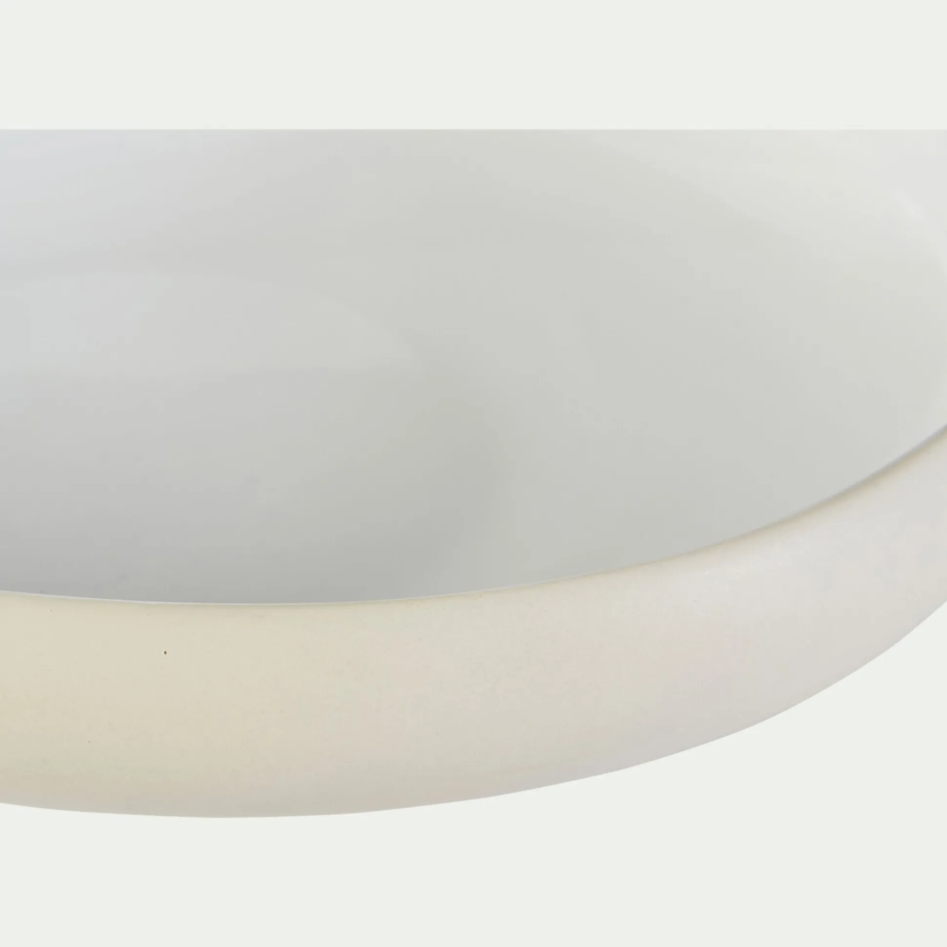 Assiette creuse en grès D20cm - blanc ventoux