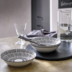 Assiette creuse en porcelaine D20cm - blanc