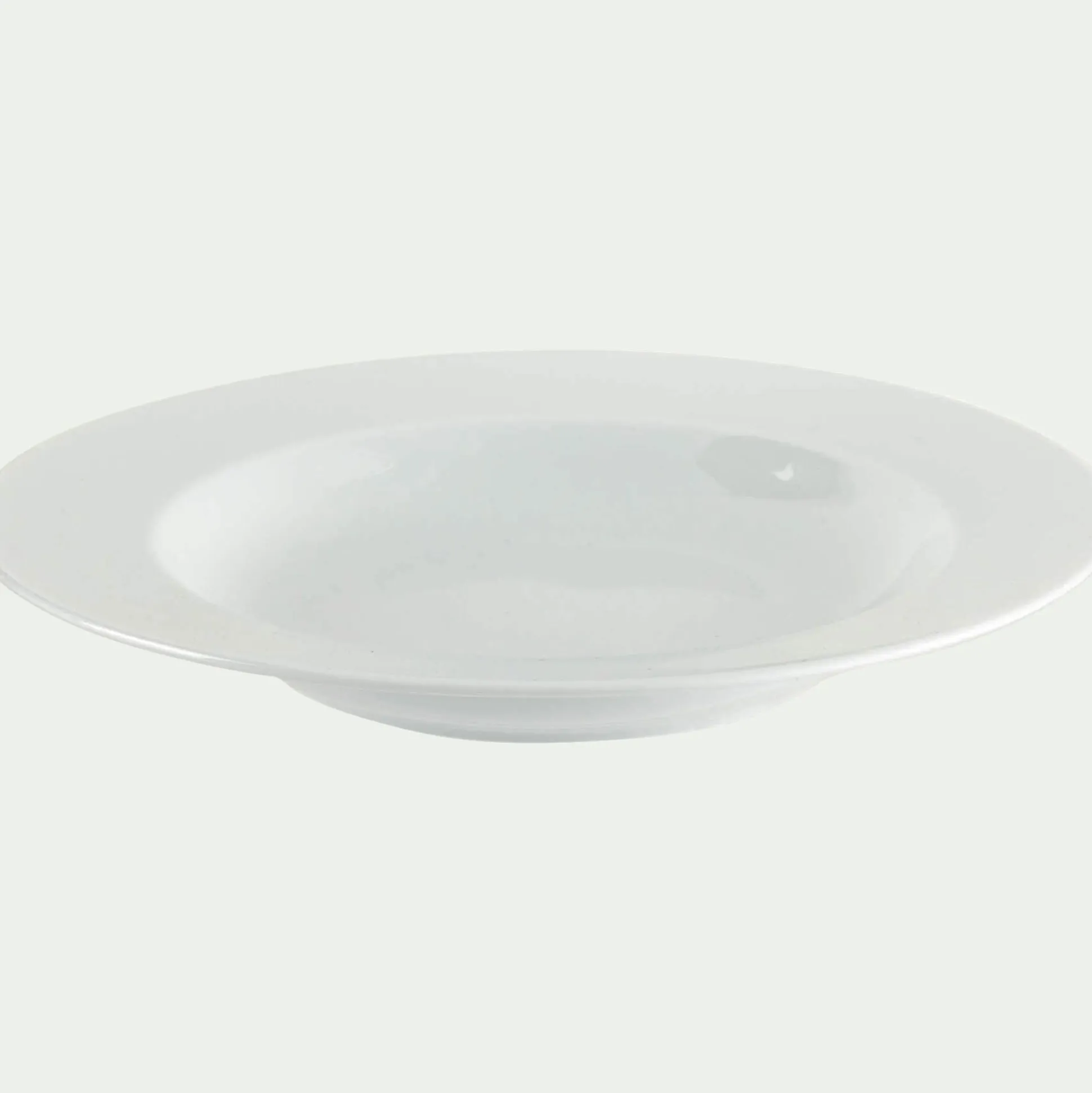 Assiette creuse en porcelaine D23cm - blanc