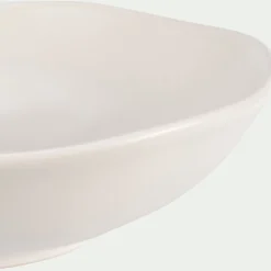Assiette creuse ondulée en faïence D20cm - blanc ventoux