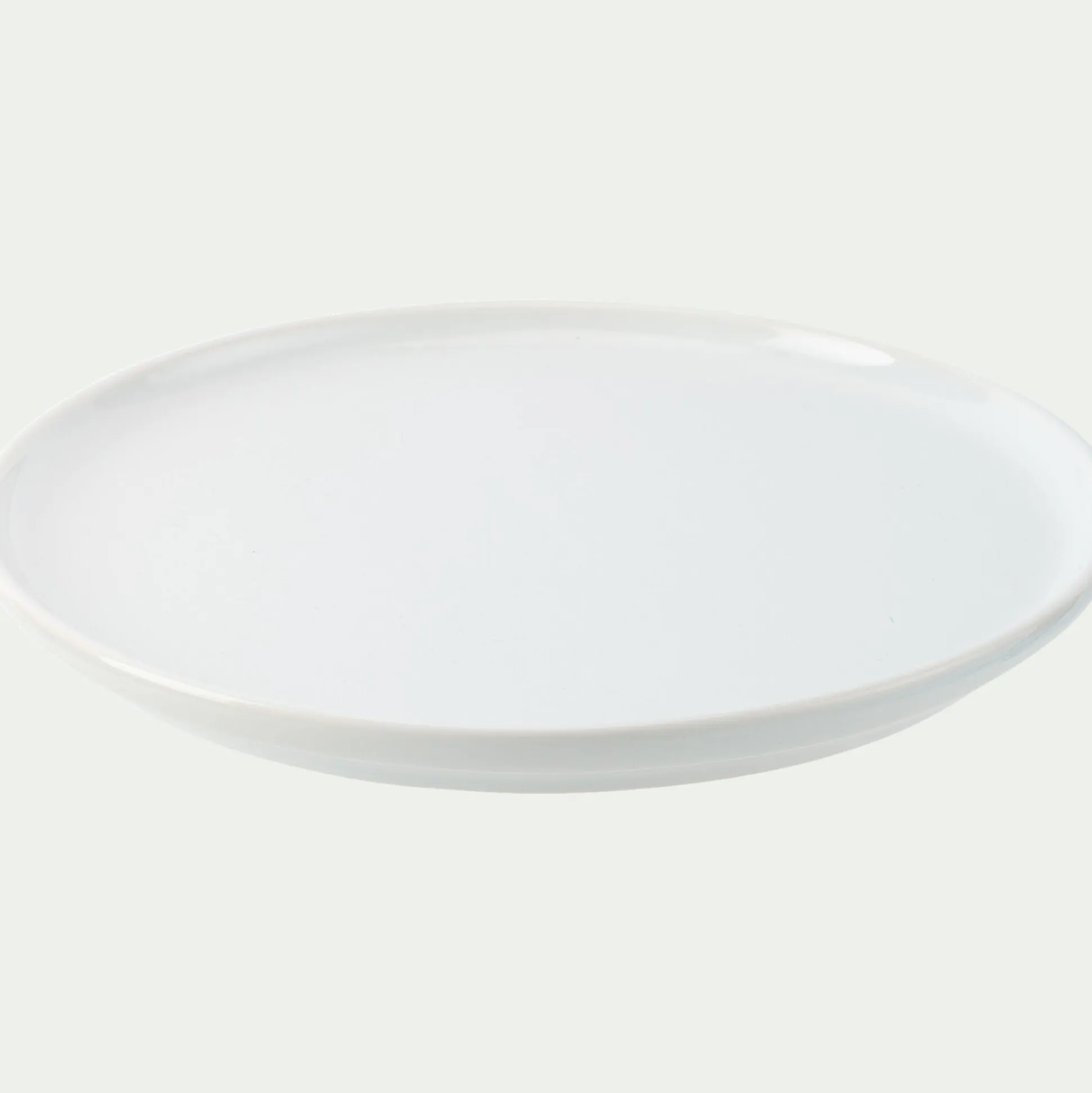Assiette à dessert en faïence D22,3cm - blanc ventoux