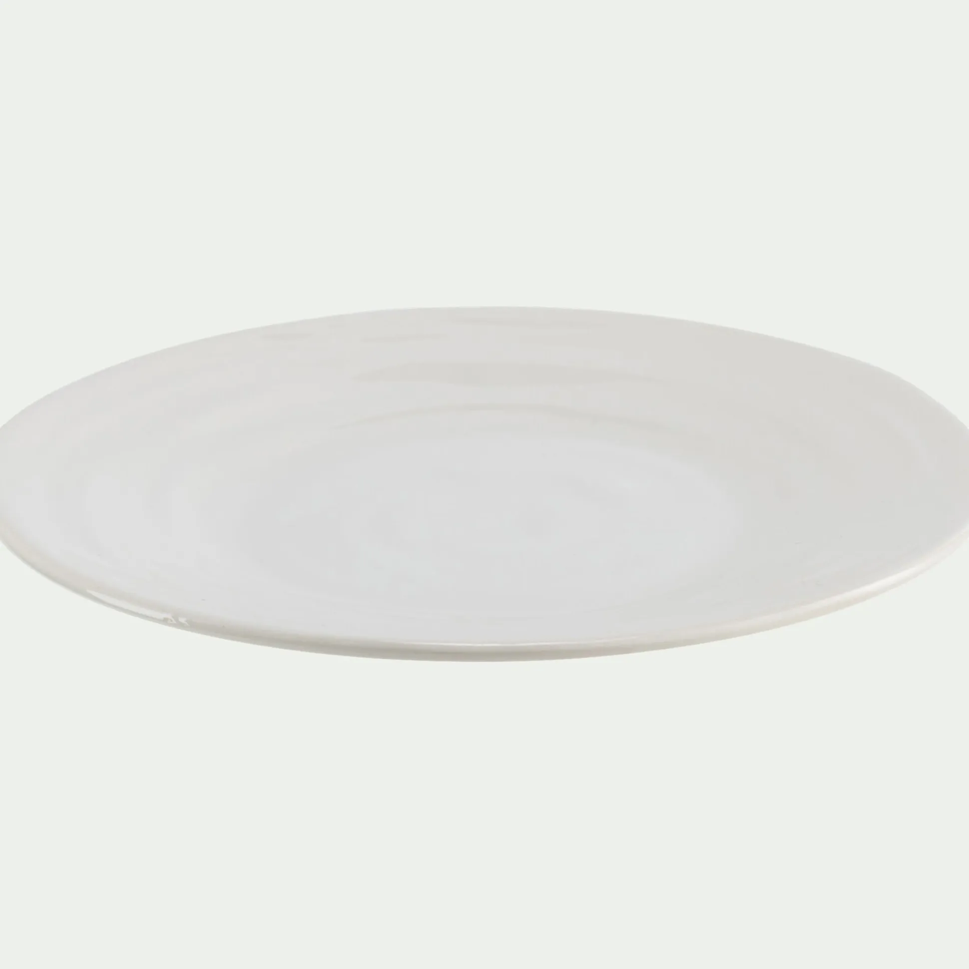 Assiette à dessert en faïence D20cm - blanc