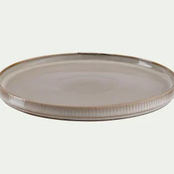 Assiette à dessert en grès D21,3cm - beige