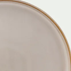 Assiette à dessert en grès D21,3cm - beige