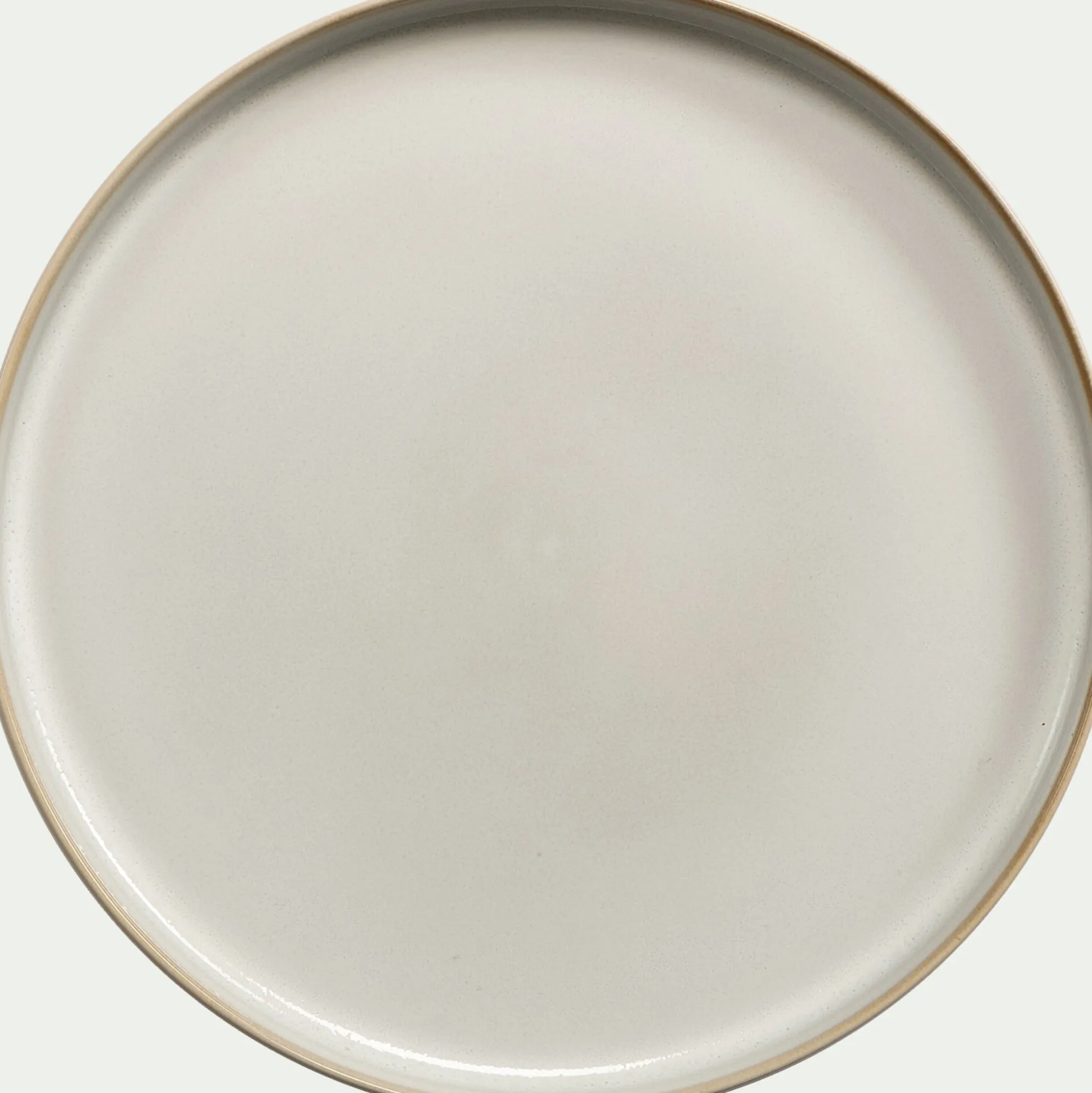 Assiette à dessert en grès D22,5cm - beige alpilles