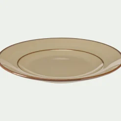 Assiette à dessert en grès D22cm - beige alpilles