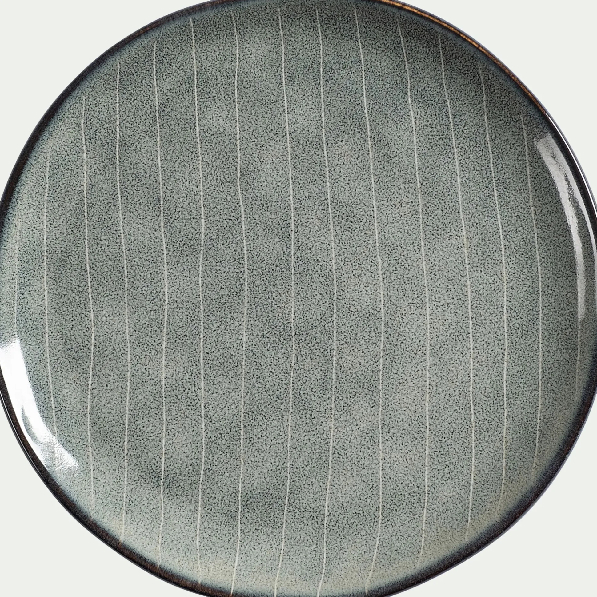 Assiette à dessert en grès D20cm - bleu calaluna