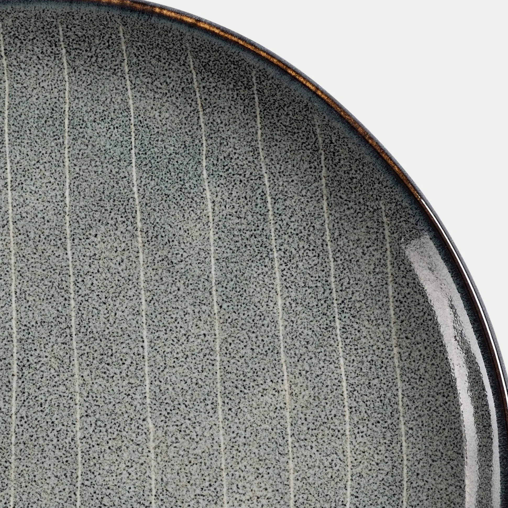 Assiette à dessert en grès D20cm - bleu calaluna