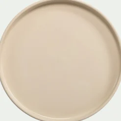 Assiette à dessert en grès D21,5cm - blanc